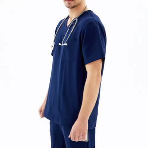 Venta caliente Precio al por mayor Algodón Hospital Doctor Enfermera Hombres Uniforme Nuevo diseño Cómodo Médico Uniforme - Product Image 1