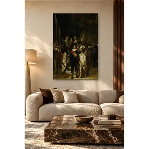 Stampa su tela verticale del dipinto 'La Guardia Notturna' di Fida <span class=keywords><strong>Rembrandt</strong></span> - Product Image 2