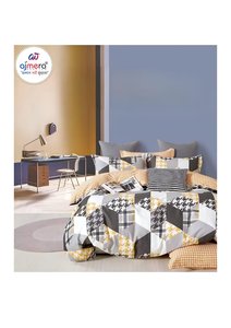 Juego de Sábanas de Algodón Ajmera con Diseño Geométrico Moderno, 4 Piezas, Funda de Edredón de 1.8m, Funda de Almohada, 400 Hilos, para Todas las Temporadas - Product Image 3