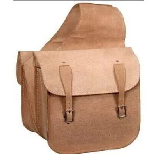 กระเป๋าอานม้าหนังธรรมชาติแบบย้อนยุคเสื้อผ้าที่มีขนาดกว้างขวางสามารถพับเก็บได้ - Product Image 1
