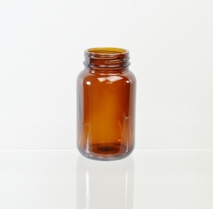 <span class=keywords><strong>Pharma</strong></span>-Glasflasche mit Weitem Hals für Pharmazeutika und Medizin, Runde Bernsteinfarbene Großvolumige Flasche mit Schraubverschluss - Product Image 3