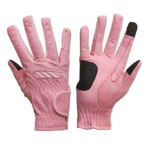 Nuevo diseño de calidad superior hombres mujeres Polo guantes de equitación cuero real precio al por mayor logotipo personalizado guantes de carreras ecuestres - Product Image 2