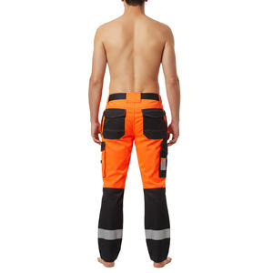 Pantalons de travail unisexes légers en polyester OEM, sécurité ANSI classe 3, EN ISO 20471 classe 3, imperméables, haute visibilité, logo personnalisé - Product Image 3