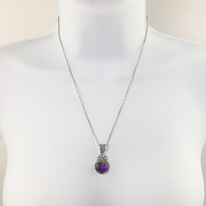 Conjunto de pendientes colgantes de amatista de Plata de Ley 925, piedras preciosas púrpuras naturales, joyería de oro artesanal, regalo perfecto para ella - Product Image 1