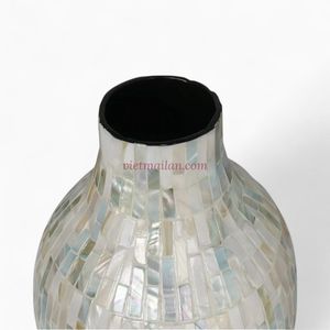Vase en nacre en gros, porte-fleurs décoratif, forme et motif personnalisés disponibles, produit par un fabricant du Vietnam - Product Image 3