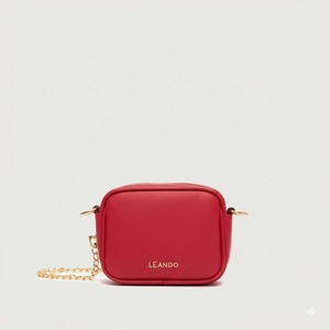 Bolso de mano de piel de oveja auténtica para mujer con cierre de cremallera informal - Product Image 1