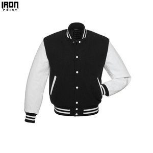 Chaqueta Varsity de Lana para Hombre, Corte Slim, Casual, de Excelente Calidad, Cuello Alto, Precio de Fábrica OEM, IRON PUNCH INDUSTRIES - Product Image 2