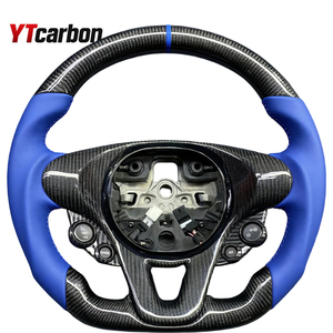Volante de Cuero Personalizado YTcarbon para <span class=keywords><strong>Smart</strong></span> Fortwo, Forfour, Forspeed, Forstars, <span class=keywords><strong>Smart</strong></span> <span class=keywords><strong>Roadster</strong></span>, Mejora del Interior del Automóvil - Product Image 6