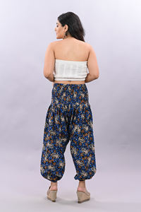Pantalones estampados de algodón, pantalones de verano para mujer, Pantalones estampados de algodón para mujer, ropa informal diaria con bolsillo, pantalones de moda india para mujer - Product Image 5