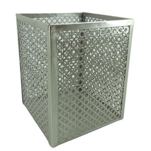 Ensemble de 2 saladiers de forme carrée en métal marron TPR PC bol de service et bol à soupe pour décoration de table faits à la main - Product Image 5