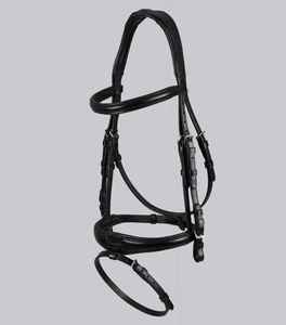 Bridon de cheval en cuir de qualité supérieure, style anglais, parfait pour l'équitation en plein air, le dressage, le saut d'obstacles et l'utilisation en écurie, bridon d'équitation - Product Image 5