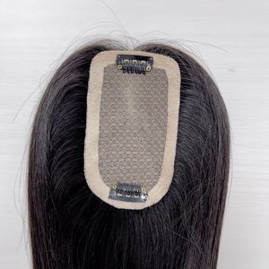 7x12 cabello mujeres tupé cabello humano seda Topper cabello humano Topper para mujeres - Product Image 2