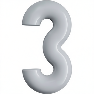 Letrero para Jardín HEWI de 33 mm, Negro Intenso, 165 mm, Poliamida Especial 90, Número de Casa Ziffr 3 - Product Image 3