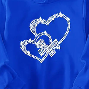 Vente en gros Pullover fermeture éclair unisexe style décontracté haute qualité coton/polaire strass Hoodies automne - Product Image 3