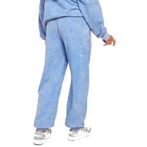 Ensemble sweat à capuche et pantalon de survêtement écologique pour femmes 100% coton survêtements à manches longues - Product Image 3
