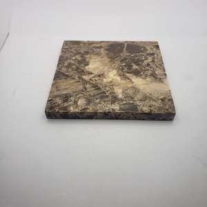 Ensemble de dessous-de-verre en marbre et en bois faits à la main, dessous-de-verre élégants pour boissons, pour table à manger et décoration intérieure - Product Image 2