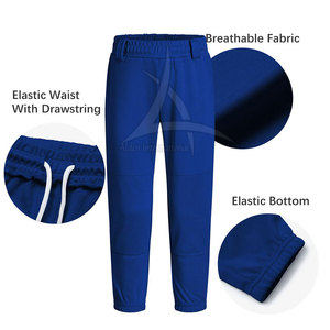 High Quality Baseball and Softball Pants Breathable Quick Dry 100% Polyester Customizable Sportswear for Men Adults - Product Image 5