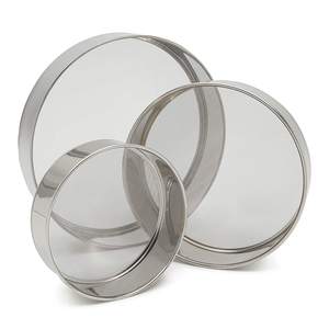 Tamis à farine en acier inoxydable de haute qualité tamis à mailles à farine rond - Product Image 1