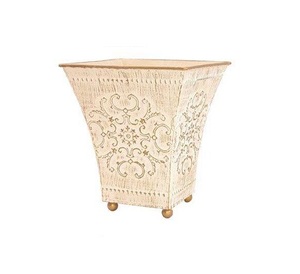 Elegante maceta de metal con construcción duradera para un uso duradero en el jardín, forma y tamaño personalizados de rana Overseas Inc - Product Image 1