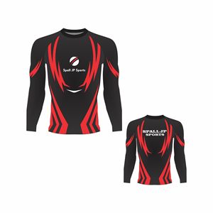 Fabricants directs Rashguard BJJ personnalisé Rashguard de fitness pour hommes à manches longues Tissu de qualité supérieure Logo personnalisé Rashguard - Product Image 2