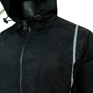 OEM Vente en gros Ensemble piste coupe-vent en nylon de haute qualité Survêtement à rayures réfléchissantes pour hommes - Product Image 5