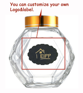 Bocal en pot verre personnels alimentaire avec couvercle bois <span class=keywords><strong>petit</strong></span> bocaux bocal en verre <span class=keywords><strong>pas</strong></span> cher bocal en verre miel - Product Image 5