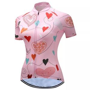 Camisetas de ciclismo para mujer de la mejor calidad 2022, camisetas de poliéster con estampado de sublimación personalizables, ropa de ciclismo para niñas OEM - Product Image 3