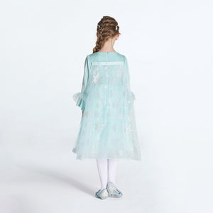 Fornitura all'Ingrosso di Abiti con Paillettes a Forma di Fiocco di Neve, Costume <span class=keywords><strong>da</strong></span> Principessa di <span class=keywords><strong>Frozen</strong></span> con Certificazione BSCI - Product Image 2