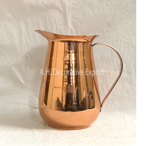 Carafe en cuivre avec logo personnalisé, carafe à eau saine pour table de restaurant, salle de sport, camping, centre de table de mariage - Product Image 4