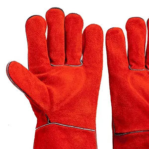 Gants de travail en gros Gants de sécurité en cuir Gants de soudage en cuir de vache fendu pour l'industrie - Product Image 6