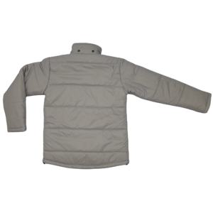 Chaqueta acolchada de esquí impermeable de lona con logotipo personalizado para hombre, prendas de vestir exteriores a la moda, transpirable, con capucha desmontable y bolsillos con cremallera - Product Image 5