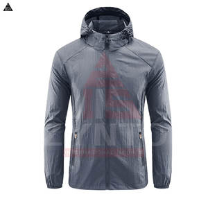 Veste fine respirante à séchage rapide pour homme, protection solaire, randonnée, pêche, cyclisme, sport, coupe-vent à capuche - Product Image 2