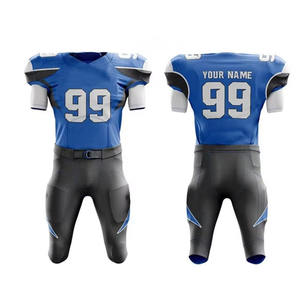 Uniformes de football américain respirants à manches courtes Kivotech, 100% polyester, personnalisables, fabriqués au Pakistan - Product Image 2