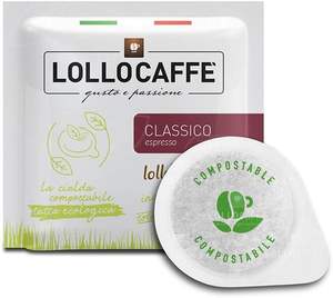 100 dosettes de café en papier compostables Lollo 44 mm Mélange Classique - 0,11 $/dosette - Product Image 3