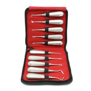 Ensemble de 10 élévateurs de racine de luxation précis à usage professionnel pour les instruments de chirurgie dentaire de qualité supérieure d'extraction dentaire - Product Image 5