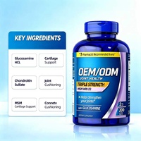 Comprimés de Glucosamine, Chondroïtine, MSM et Curcuma pour la Santé Articulaire, la Mobilité du Cartilage, Triple Force, Marque Privée OEM