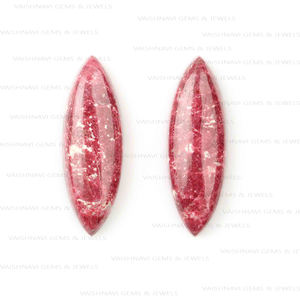Increíble cuarzo rosa natural 10x30mm largo Marquesa corte calibrado cabujón piedra preciosa suelta precio de fábrica fabricación de joyas - Product Image 3