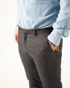 Savio 2 pence made in italy 100% lana 4 pantaloni da uomo - Product Image 2