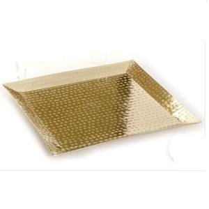 ถาดเสิร์ฟกาแฟชาเค้กสีทองสำหรับร้านอาหารในบ้าน - Product Image 1