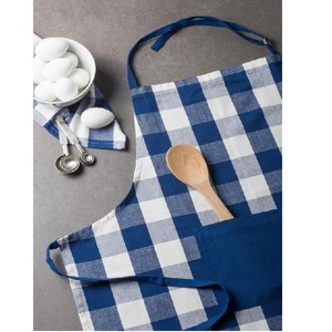 Tablier de Chef imprimé à pois de couleur rose, logo personnalisé, imperméable, 100% coton biologique, multifonction, pour le nettoyage - Product Image 3