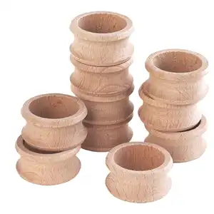 Top - Notch Napkin Ring Holder Tableware Customized Wooden Napkin Rings Holder For Wedding Use Unique Design Wooden