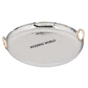 ถาดช็อคโกแลตทุบสีเงินทำมือทรงสี่เหลี่ยมผืนผ้าถาดช็อคโกแลตตกแต่งใหม่ - Product Image 3