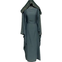 Travail de la pierre personnalisé manches chauve-souris Dubaï Abaya turc modeste manches chauve-souris brillant brillant satin Abaya femmes musulmanes Abaya