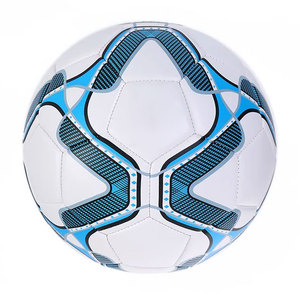 Ballons de football en cuir PU PVC avec logo personnalisé, cousus à la machine, accessoires sportifs, ballon de football cousu à la machine - Product Image 1