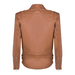 OEM ODM alta calidad nuevo diseño chaqueta de cuero de la motocicleta de los hombres de moda Slim Fit chaquetas de cuero - Product Image 3