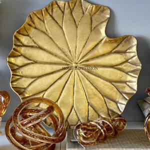 Ensemble de 2 plateaux de nourriture décoratifs Accessoires de table Événements de mariage et fête d'anniversaire Nourriture et collations Serveur Ware Plateau et plateau - Product Image 4