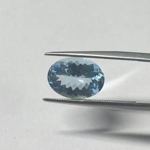 Aguamarina Natural, Beryl, Forma Ovalada, 3.15 Quilates, Color Azul Santa María, Piedras Preciosas Sueltas, Ovaladas, Certificadas, Calidad Superior - Product Image 4