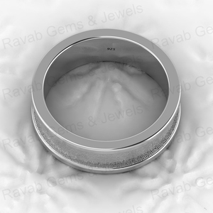 Best Quality 925 Solid Sterling Silver 6mm Signet Semi Mount <b>Blank</b> Channel Setting <b>Ring</b> Breastmilk Keepsake Resin Jewelry - Product Image 5