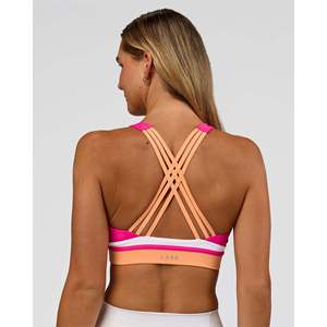 Soutien-gorge de sport yoga rembourré sans couture en coton imprimé grande taille pour la gym et les activités sportives - Product Image 1