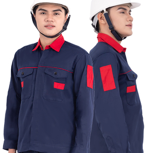 High Quality Customizable <b>Construction</b> Welding Workwear <b>Uniforms</b> Breathable Set OEM/ODM Flame-Retardant Fabric Available - Product Image 4